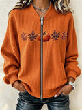 Women'S Casual Autumn Printed Jacket