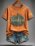 Women's Fall Funny Casual Graphic Print T-Shirt