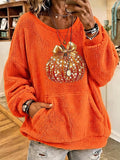 Women's Casual Autumn Printed Pullover Sweatshirt