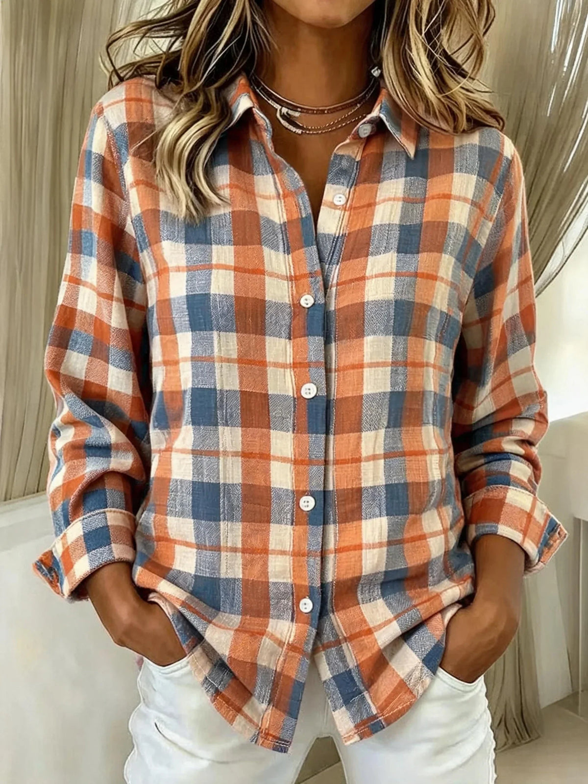 Women'S Casual Loose Printed Shirt