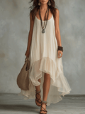 Summer Soft  Effortlessly Boho Maxi Dress