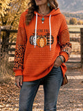 Women's Casual Autumn Printed Hooded Sweatshirt