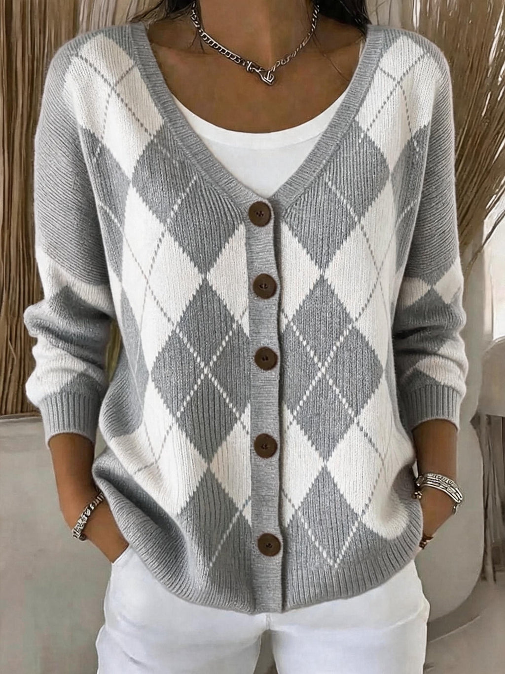 Women's Casual  Print Cardigan