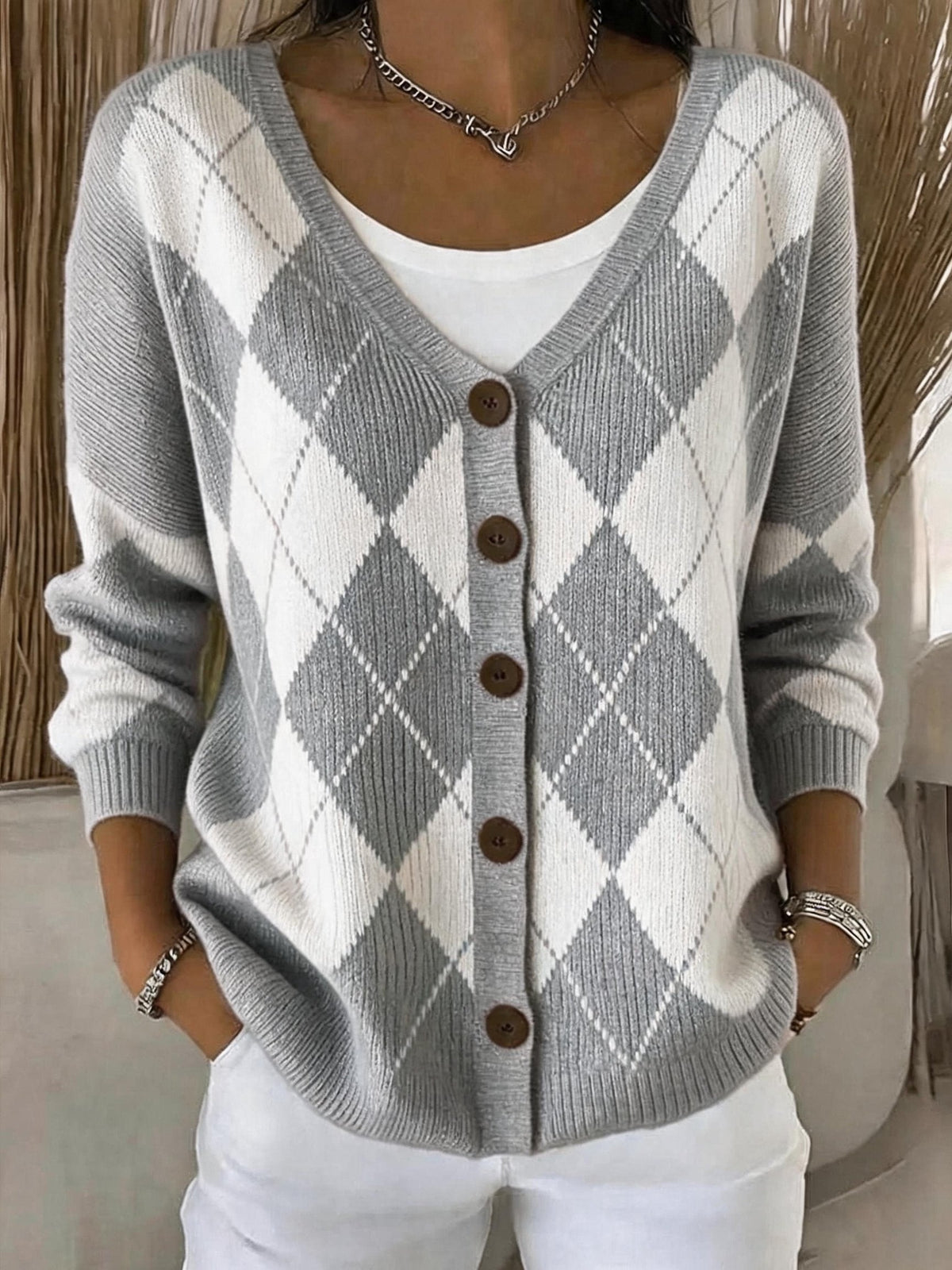 Women's Casual  Print Cardigan