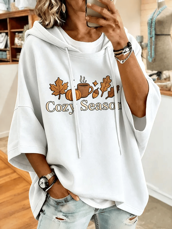 Women'S Casual Pumpkin Print Autumn Top