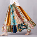 Women's Vintage Floral Patch Skirt