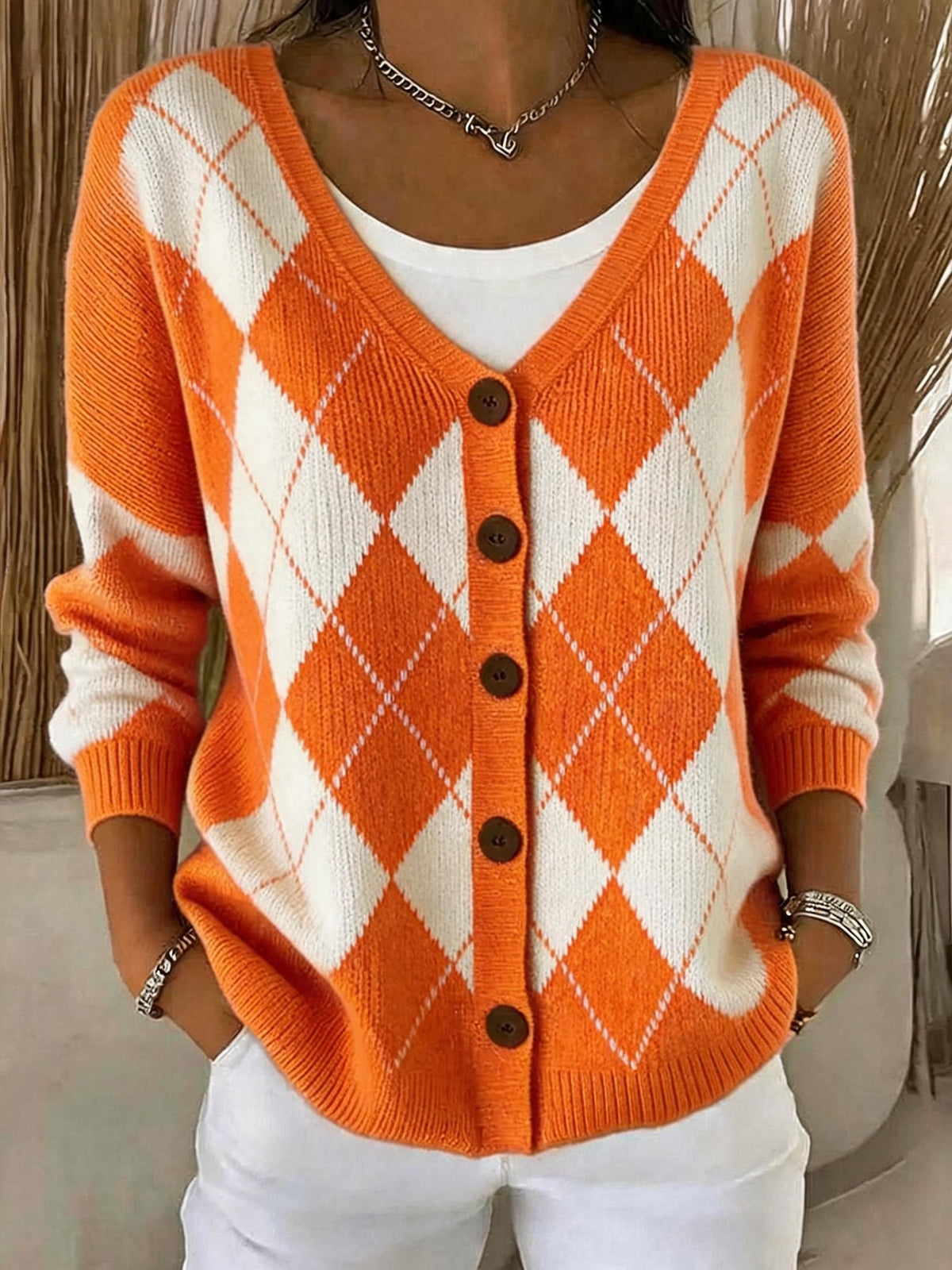 Women's Casual  Print Cardigan