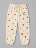 Women's Fall Playful Print Casual Sweatpants