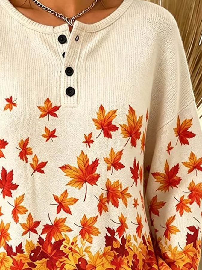 Women's Casual  Print Pullover Sweatshirt