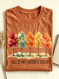 Women's Autumn Print T-Shirt