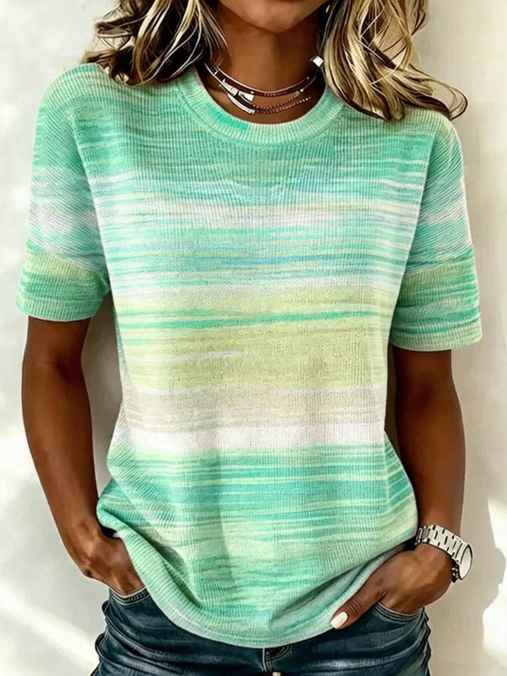 Women's Casual  Print Top