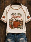 Women's Fall Funny Casual Graphic Print T-Shirt
