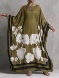 Comfortable, Stylish, And Extra-long Dress With Artistic Print