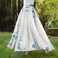 Vintage Blossom Japanese Art A-Hem Skirt