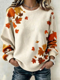 Women's Casual  Print Pullover Sweatshirt