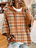 Women's Fall Is My Favorite Color Plaids Printed Hoodie