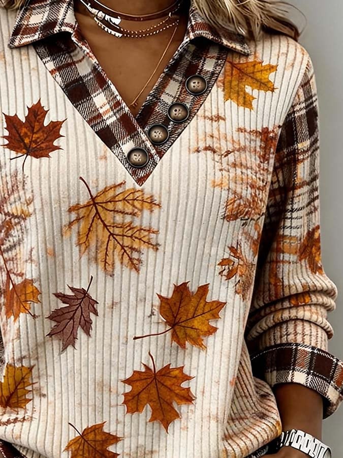 Women'S Casual Autumn Printed Top
