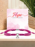 Women's breast cancer pink bracelet