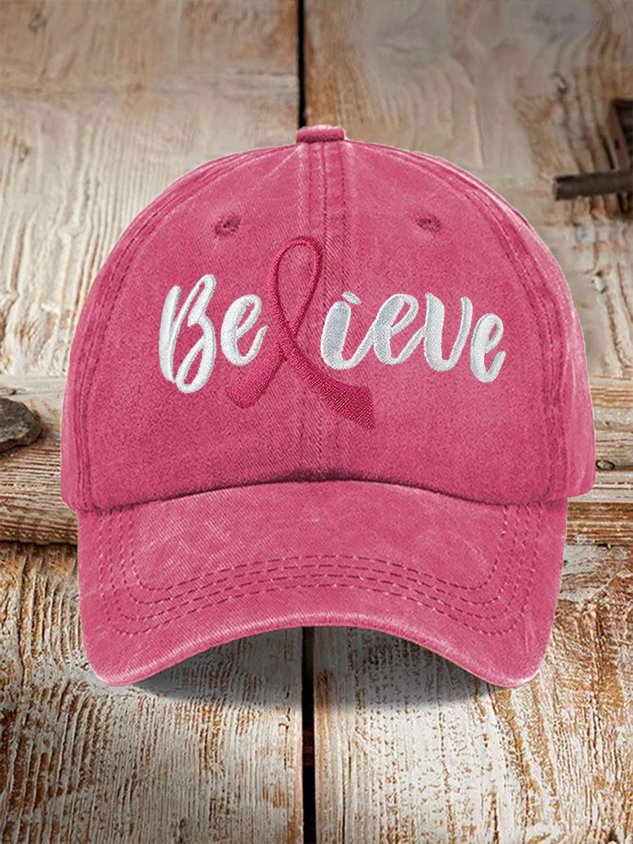 Breast Cancer Awareness Printed Casual Unisex Cap